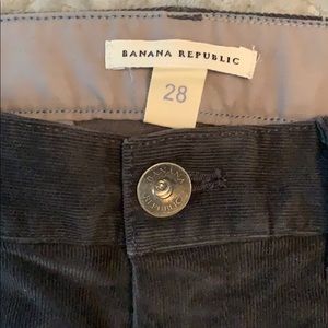 Banana Republic charcoal corduroy bootcut size 28